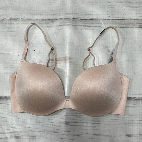 Felina Joslyn Bra Women's 34C Tan NWT Minimalist Smoothing - Picture 10 of 12